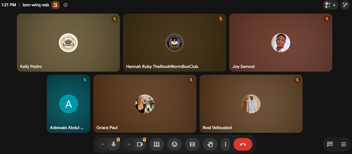 A live Aurevane video session with readers in a grid