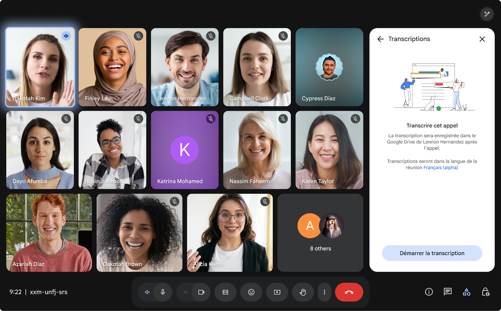 A live video session with a dozen readers in a grid